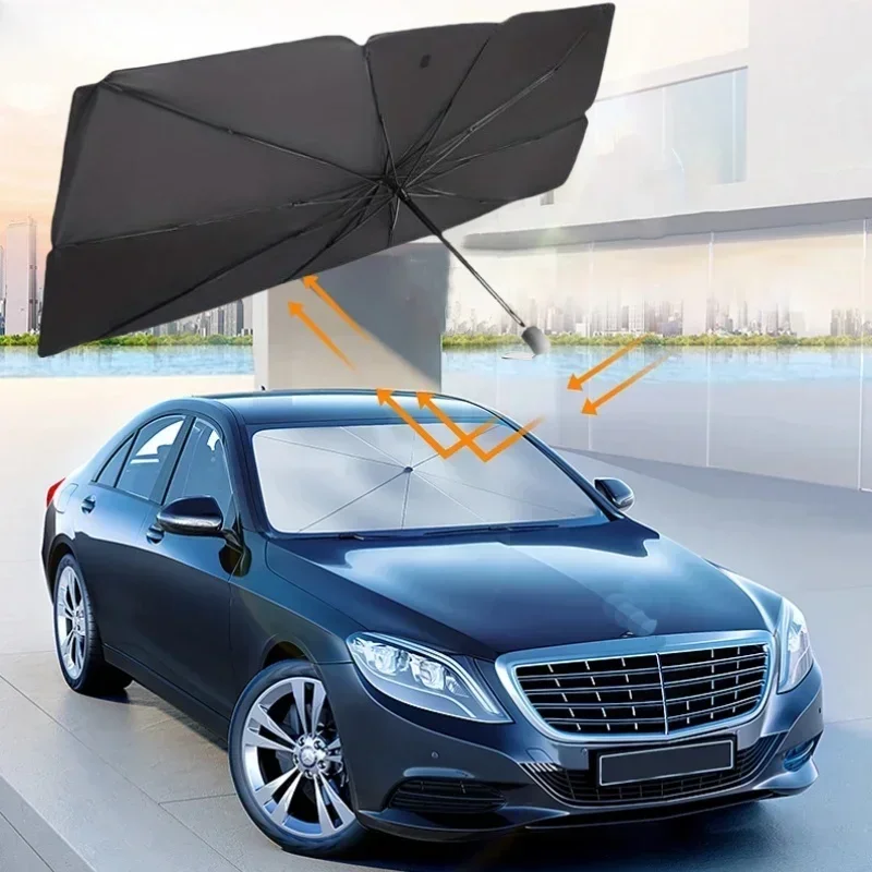 Windshield Sun Shade - Parasol para Coche, Accesorios para Coche,