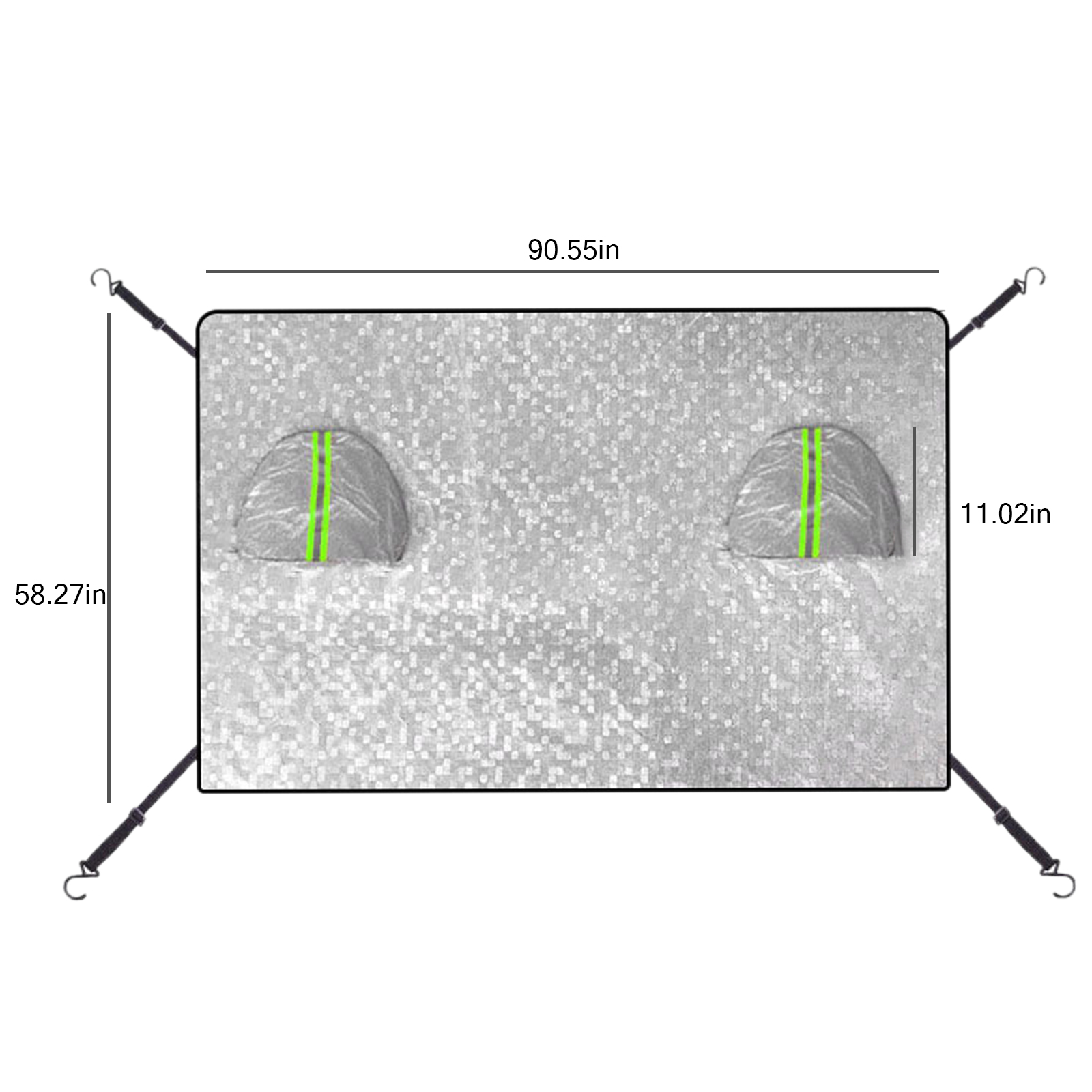 Windshield Sun Shade - Cubierta Universal de barra reflectante para