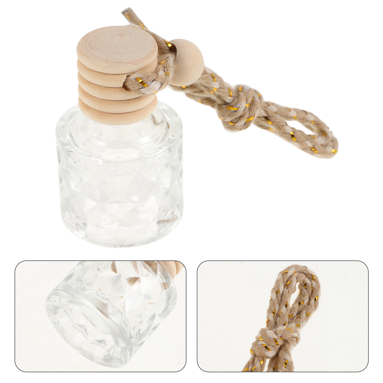 Car Air Freshener - 2 unidades de frascos de vidrio