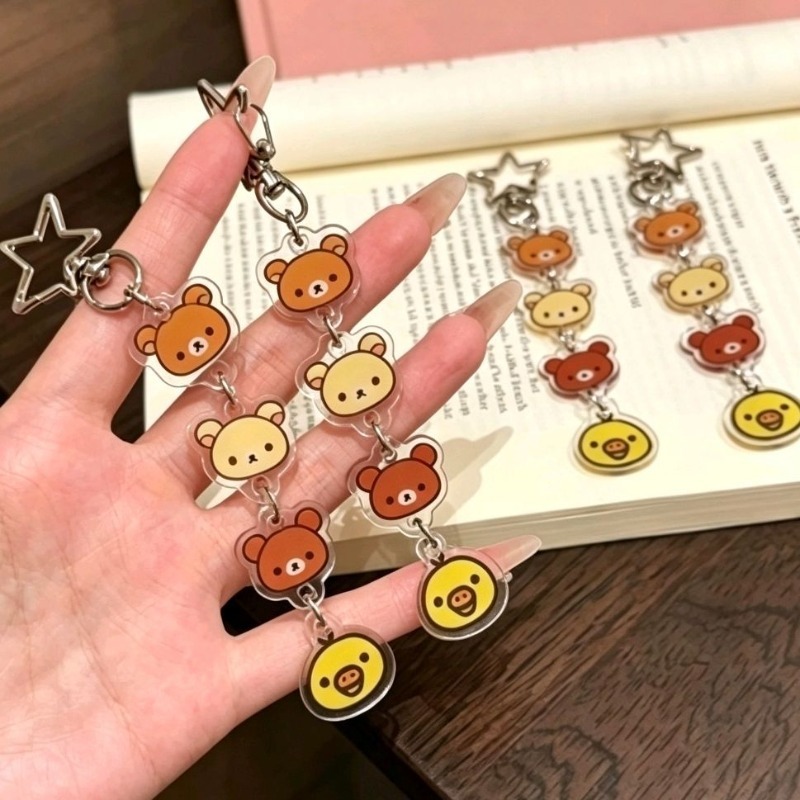 Llavero acrílico de Rilakkuma, - Car Accessories Japanese reseña y precio
